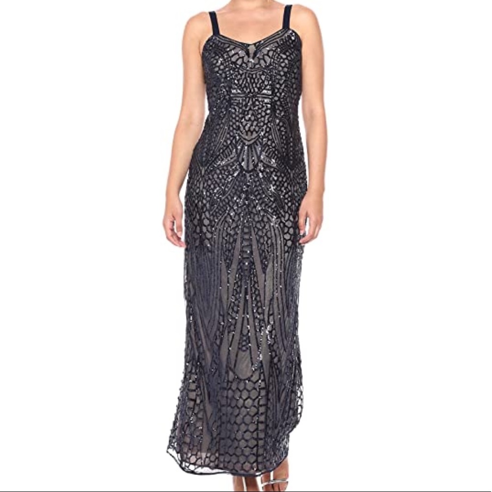 R&M Richards Embellished Sequins Dress * NWOT*